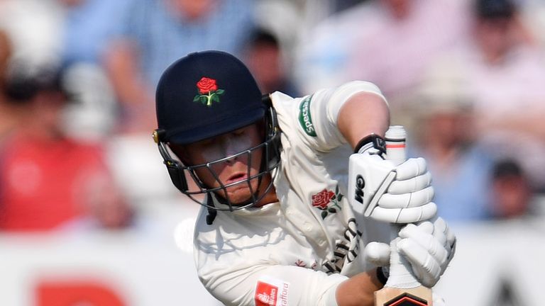 Alex Davies' 78 not out helped dig Lancashire out of trouble