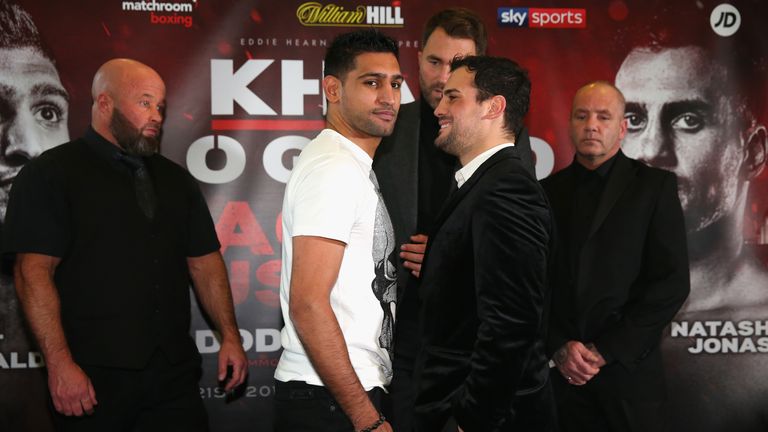 Amir Khan admits his comeback has been inspired by AJ's success