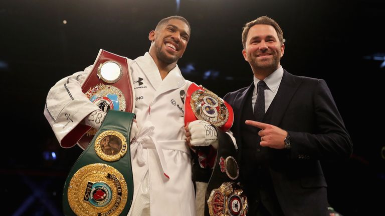 Eddie Hearn has started talks for an Anthony Joshua-Deontay Wilder fight