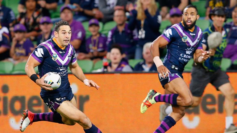 Billy Slater in action for the Melbourne Storm