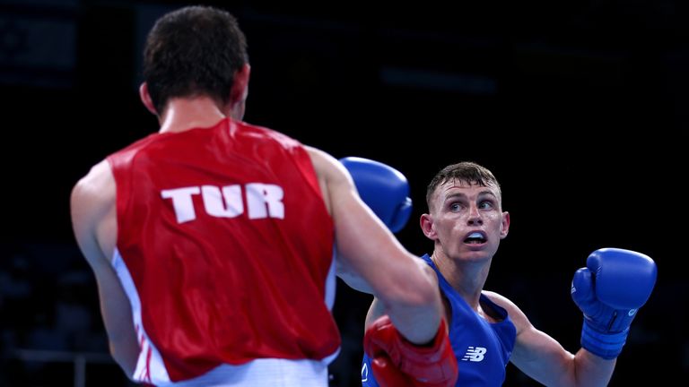 Sean McComb (R) won the bronze medal at the 2015 European Games