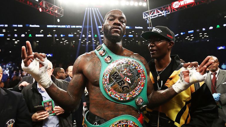 Deontay Wilder has distanced himself for a fight against Whyte