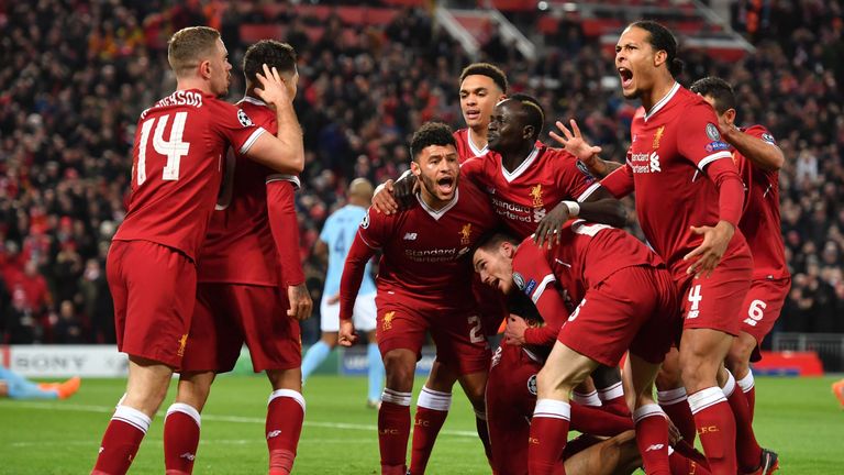 Liverpool beat City in the Champions League quarter-finals this season
