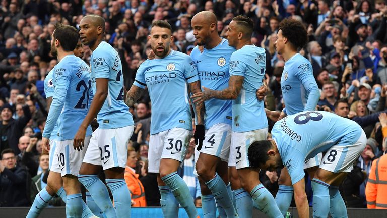 Manchester City won the title with five games to spare