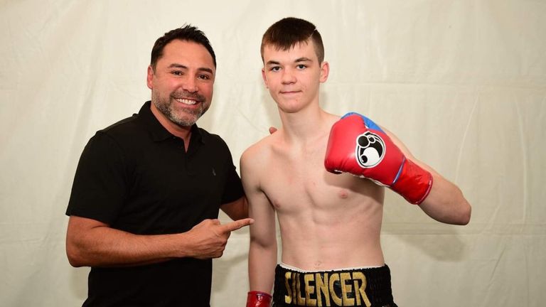 Golden Boy boss Oscar De La Hoya regularly offers advice to McKenna