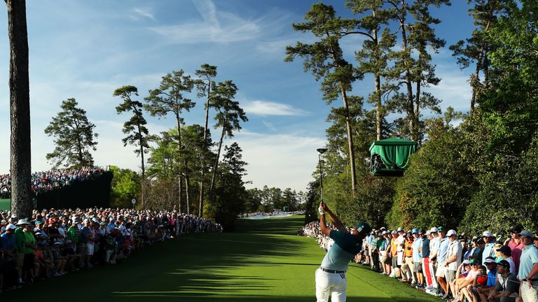 Sergio Garcia will bid to retain the Masters title at golf's 'Garden of Eden' this week