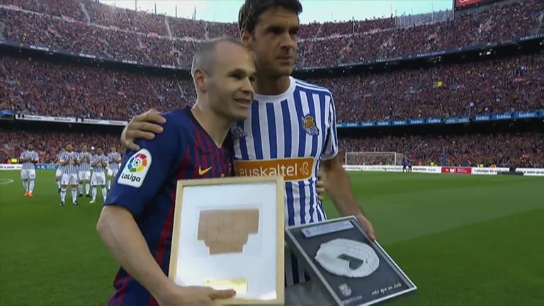 Real Sociedad captain Xabi Prieto also retired on Sunday
