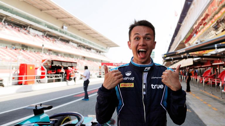 Alexander Albon was delighted with pole in Spain