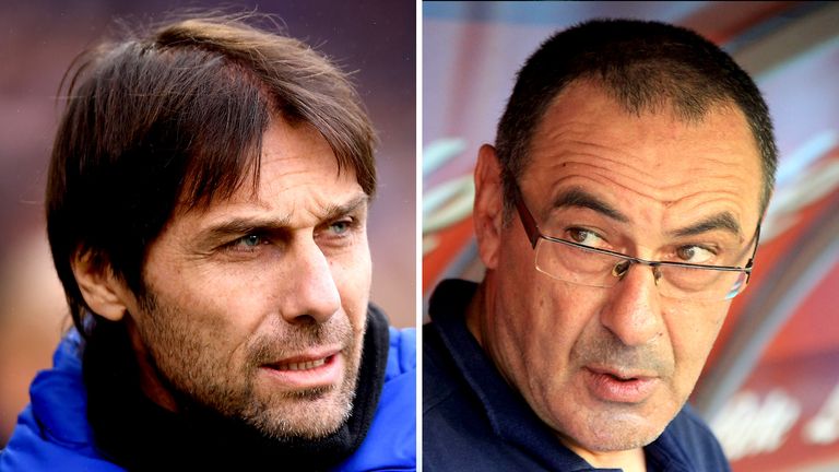 Antonio Conte and Maurizio Sarri both managed Arezzo in the 2006/07 season