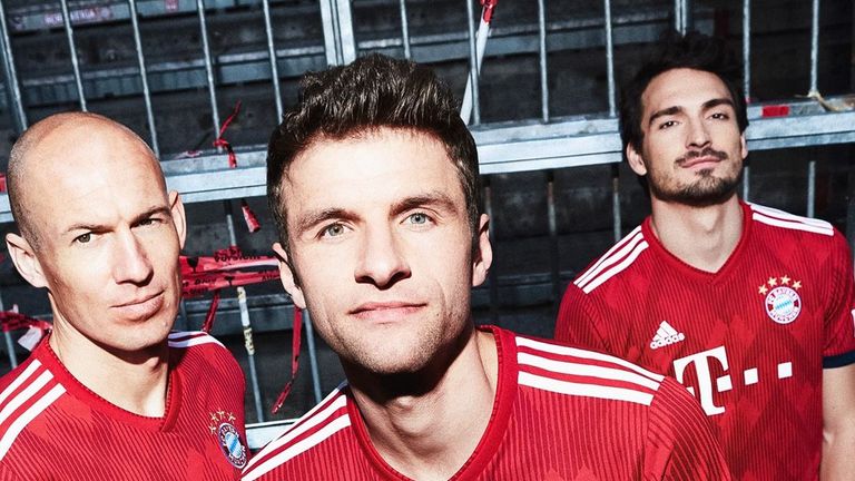 Bayern Munich's sleek new look has shades of the 1986/87 season strip
