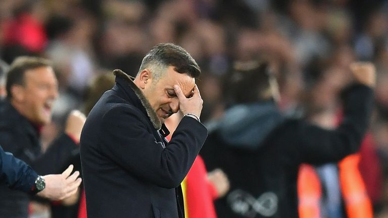 Carlos Carvalhal's Swansea appear to be heading down