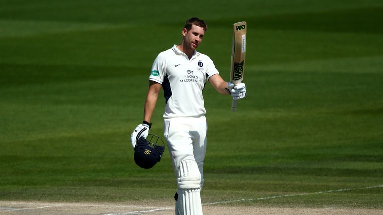 England's Dawid Malan played himself into form with a century for Middlesex