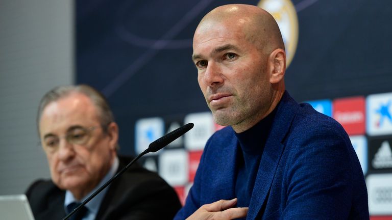 Zinedine Zidane left Real Madrid earlier this summer