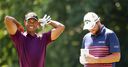 Woods on the charge with 65