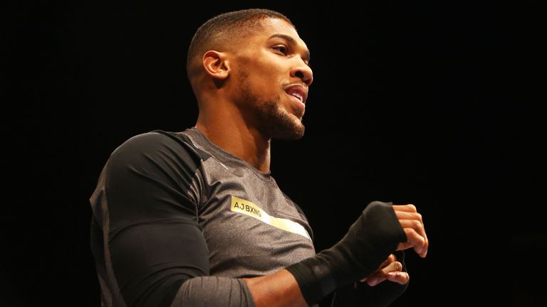 Anthony Joshua has started preparing for his next world title fight
