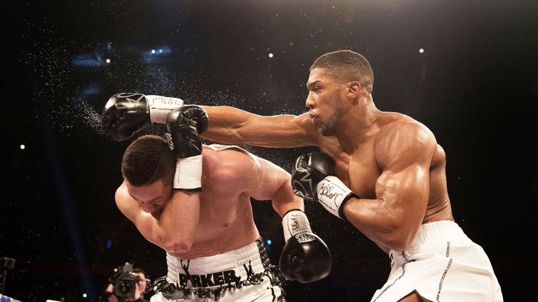 Joshua's accurate jab was his most potent weapon in the fight