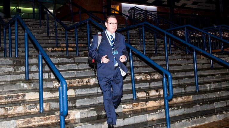 Scottish Football Association director Gary Hughes is to step down