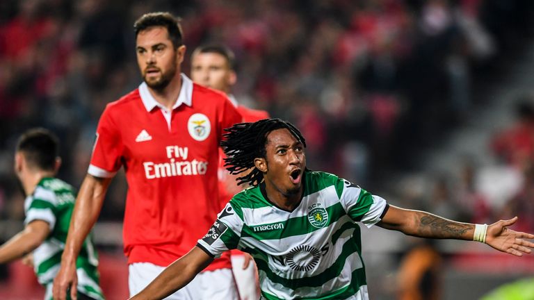 Martins has scored 18 goals in 92 appearances for Sporting