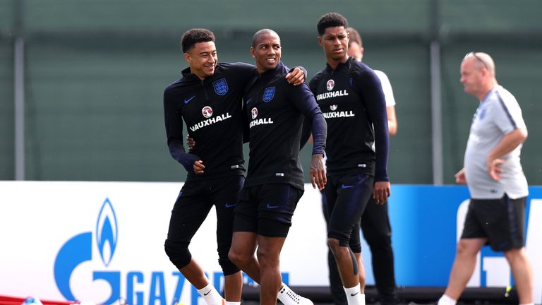 Ashley Young and Jesse Lingard are set to start for England against Tunisia