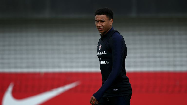 Lingard is in contention to start for the Three Lions
