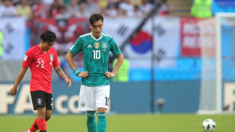   Mesut Ozil did only two appearances at the World Cup 