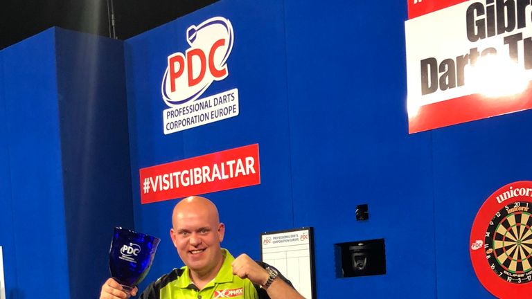 Michael van Gerwen's darting domination continued on the European Tour at the weekend