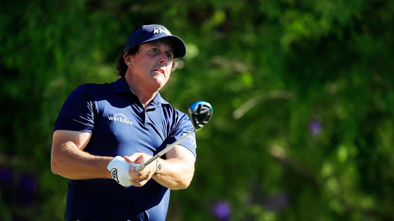 Phil Mickelson is one of 11 players tied for second