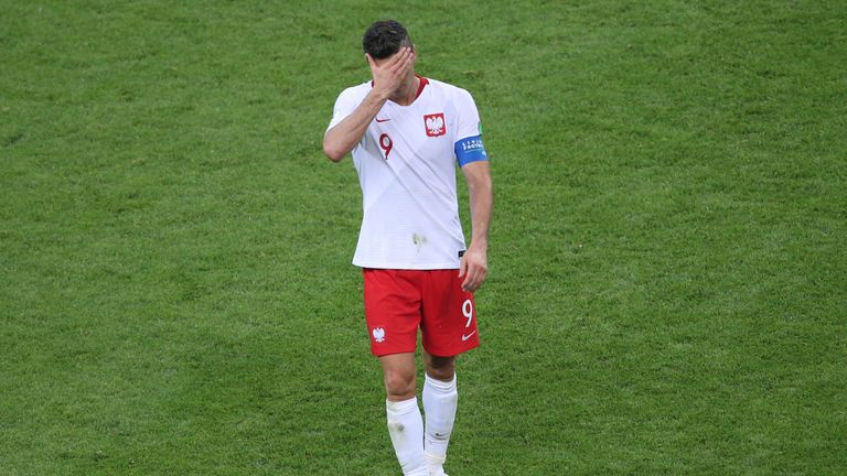 Robert Lewandowski was an isolated figure for Poland