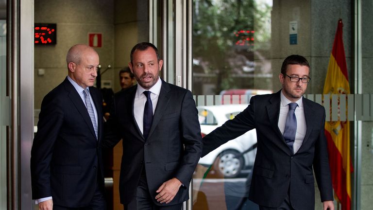 Former Barcelona president Sandro Rosell to stand trial