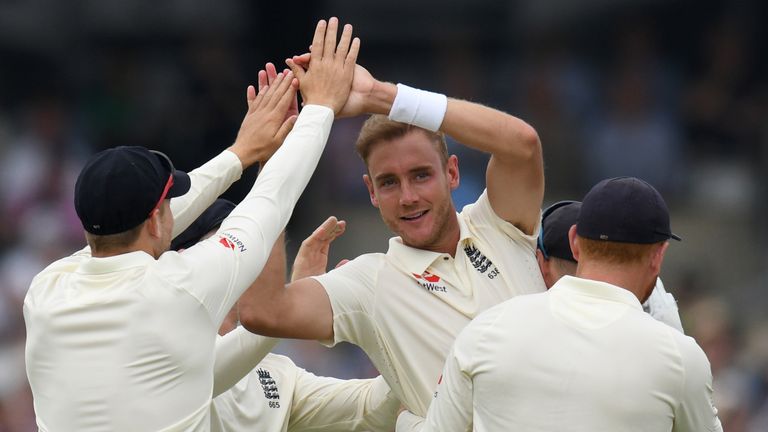 Stuart Broad has moved up to joint 11th in the all-time Test wicket-takers list