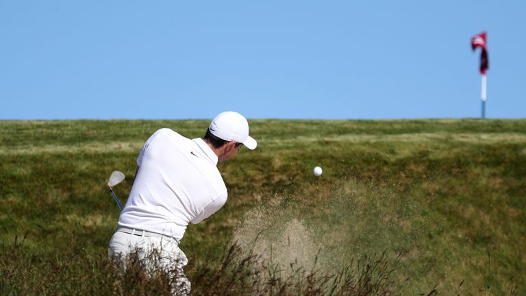 McIlroy found trouble all over the Shinnecock Hills course