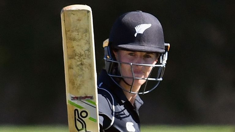 New Zealand's Amy Satterthwaite scored four consecutive ODI hundreds in 2016-17