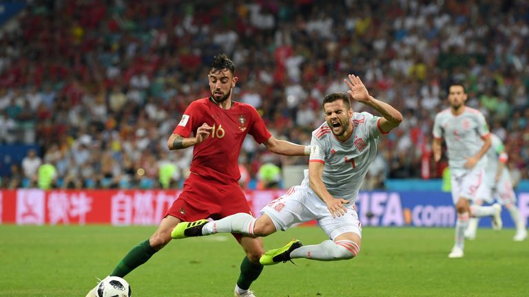 Bruno Fernandes started Portugal's opener against Spain and came on as a sub against Morocco