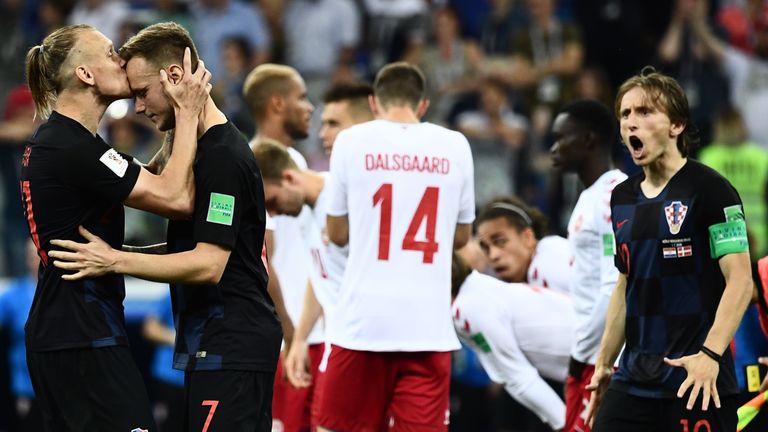 Croatia will face Russia after beating Denmark on penalties