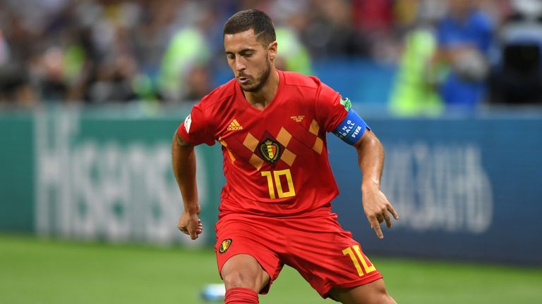 Eden Hazard excelled on the left for Belgium