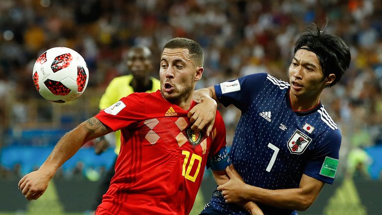 Belgium's Eden Hazard says Wales Euro 2016 defeat haunted him against Japan