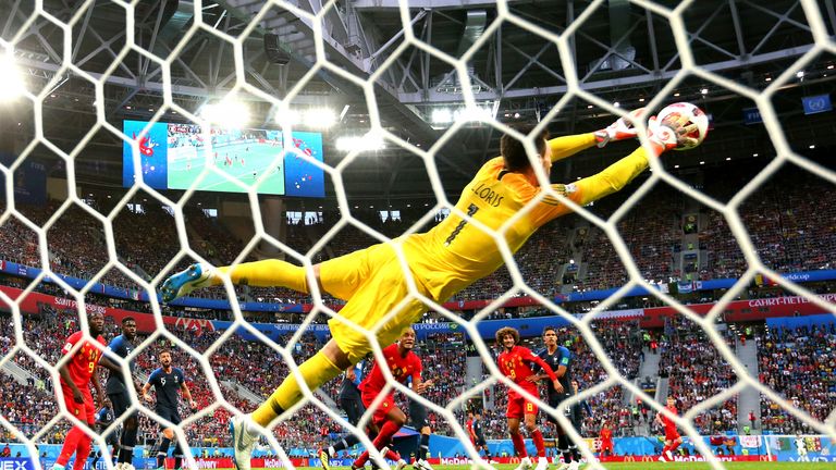 Hugo Lloris saves brilliantly from Spurs team-mate Toby Alderweireld