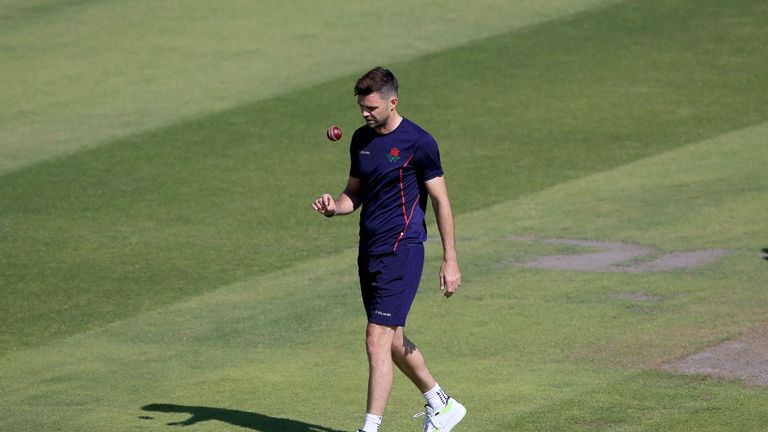 James Anderson has stepped up his rehabilitation over the last week