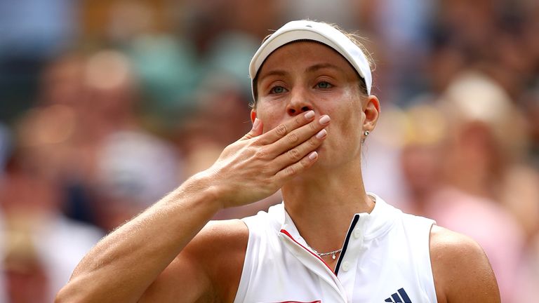 Angelique Kerber is the highest ranked player left in the draw