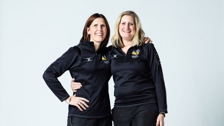 Mel Mansfield (r) has been appointed as the Wasps head coach with Sarah Taylor confirmed as the new franchise manager