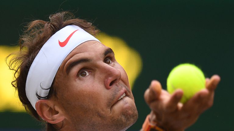 Rafael Nadal is into the Wimbledon semi-finals