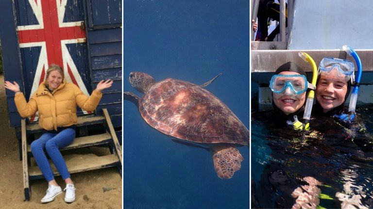 Samantha Kinghorn had fun in the water and flying during her six-week break