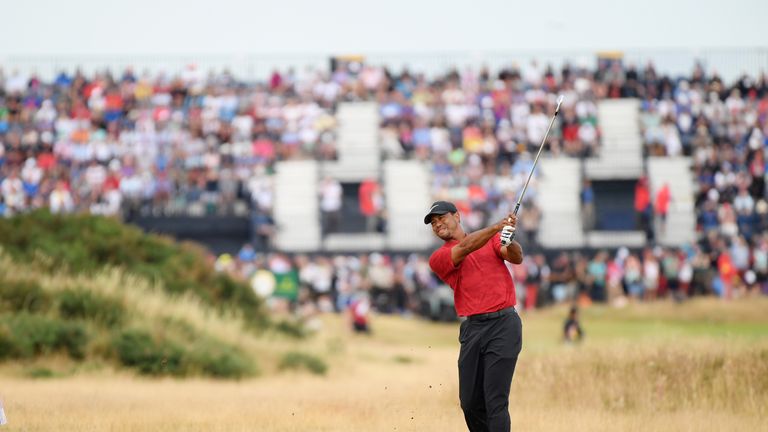 Woods is encouraged by his performance at Carnoustie