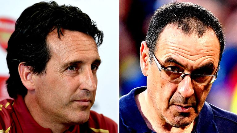 Unai Emery and Maurizio Sarri are among the newcomers to the Premier League