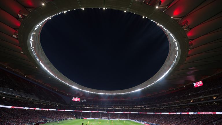 Atletico Madrid's Wanda Metropolitano will play host for the Champions League final on June 1, 2019