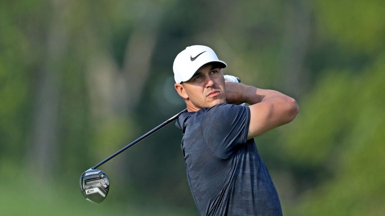 Brooks Koepka missed a putt for a 62 on the final hole