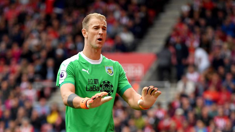Joe Hart made his Premier League debut for Burnley