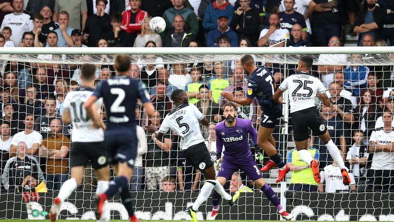 Kemar Roofe scored twice as Leeds crusied to a comfortable win