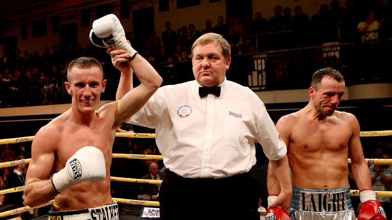 Laight (R) last won in 2016 - he has boxed 53 fights since