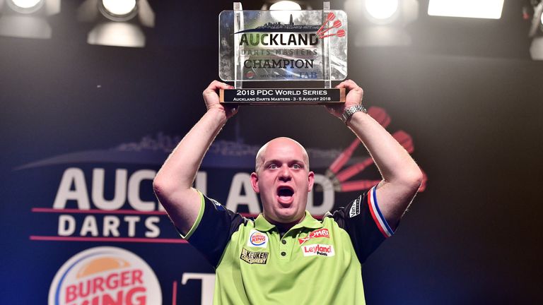Michael van Gerwen won his first World Series title of the year after four televised tournaments without a win (Photosport NZ/PDC)